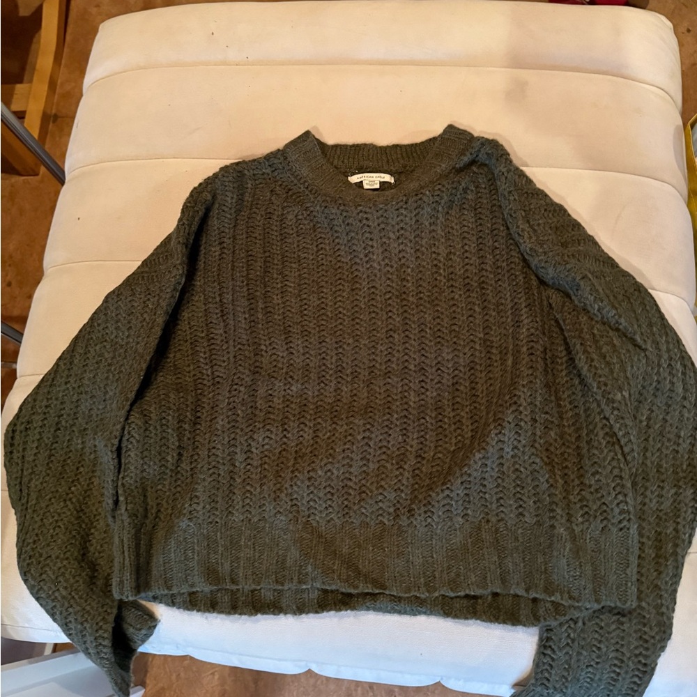 Olive Green Knit Sweater